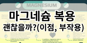 #1 마그네슘 영양제 복용 과연 괜찮을까?(이점, 부작용)